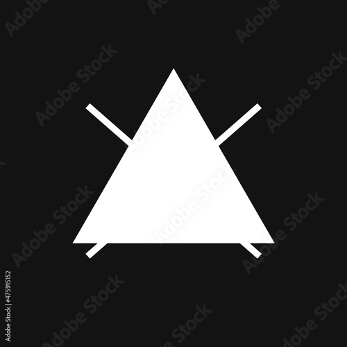 Do not bleach icon, vector illustration, flat design