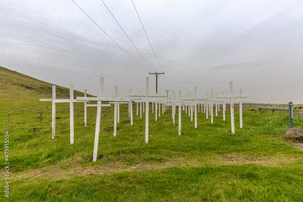 Fototapeta premium Crosses in Iceland