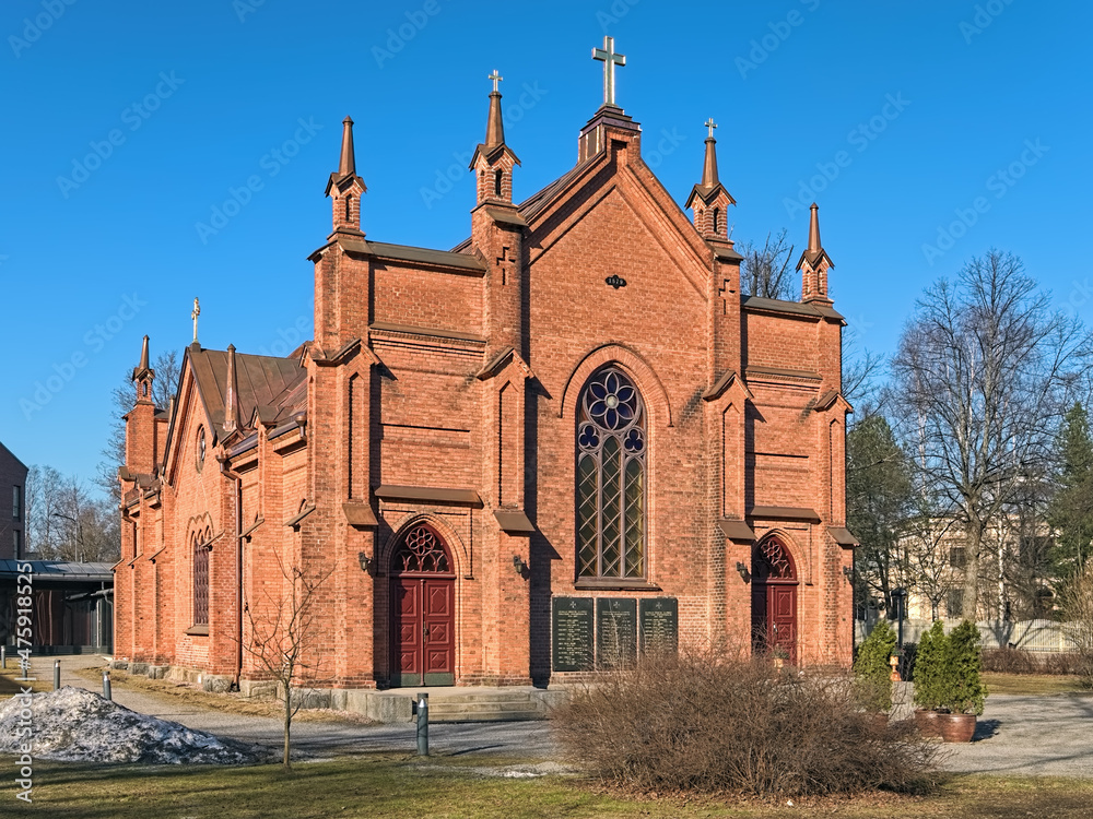 Finlayson Church in the Finlayson district of Tampere, Finland. The