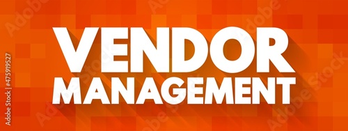 Wallpaper Mural Vendor Management text quote, concept background Torontodigital.ca