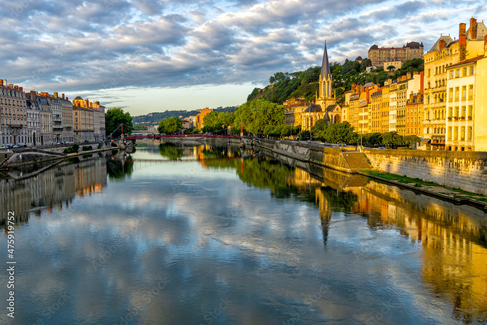 Fototapeta premium Pedestrian Saint George's in Lyon