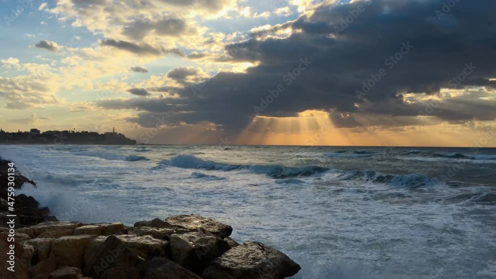 Tel Aviv Jaffa beach sunset 