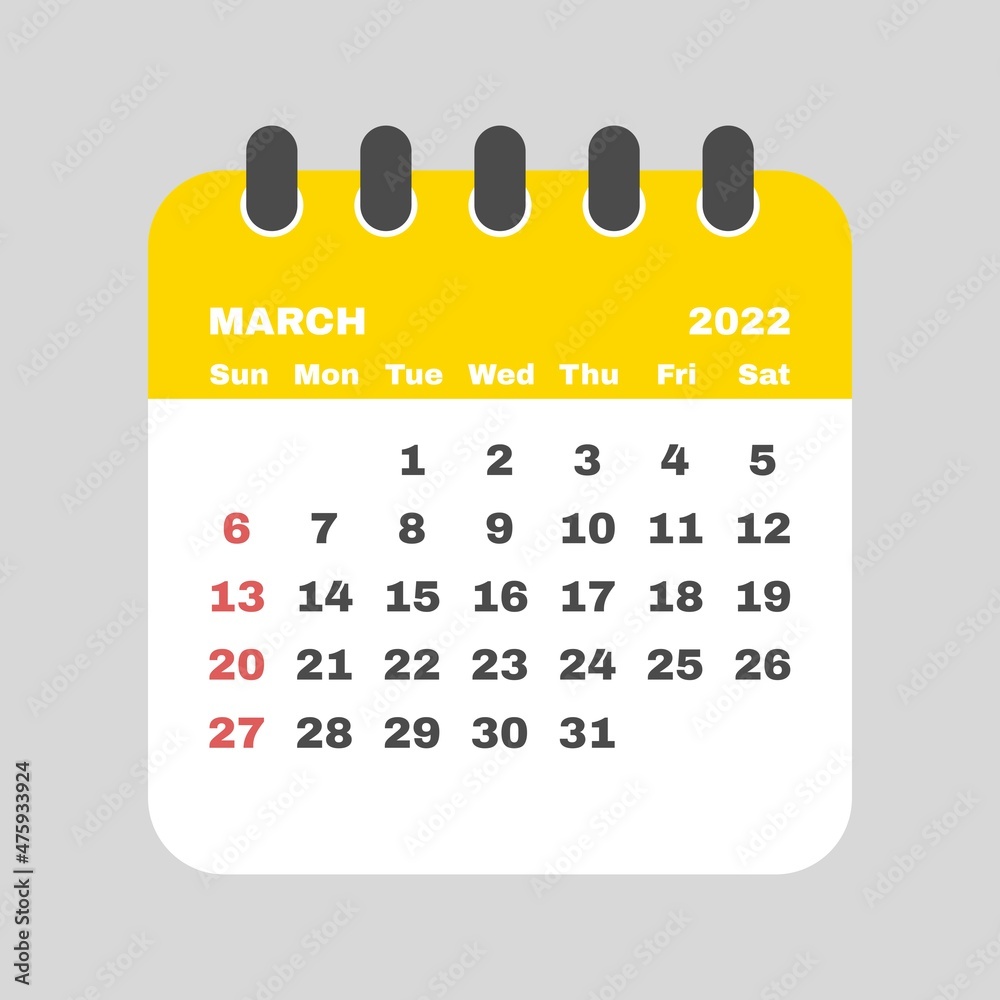 2022-calendar-monthly-2022-calendar-simple-calendar-2022-march-2022