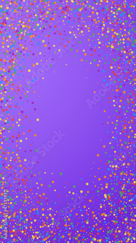 Festive popular confetti. Celebration stars. Rainb photo