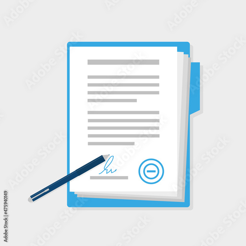 Non-Disclosure Agreement document with stamp and signature