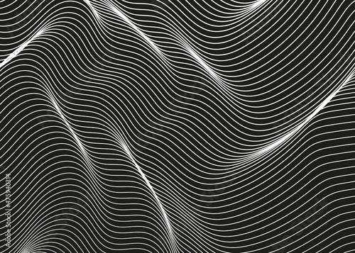Black and white zebra stripes pattern abstract background © Влад Мясищев