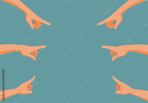 Thumbs Up of Appreciation for Young Successful Woman Vector Cartoon