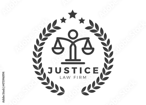Law Firm,Law Office, Lawyer services, Luxury vintage crest logo, Vector logo template