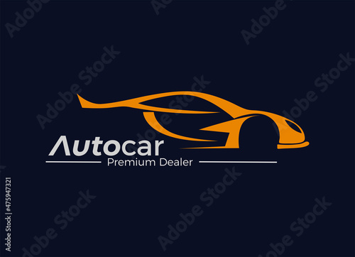 Cars dealer, automotive, autocar logo design inspiration. 