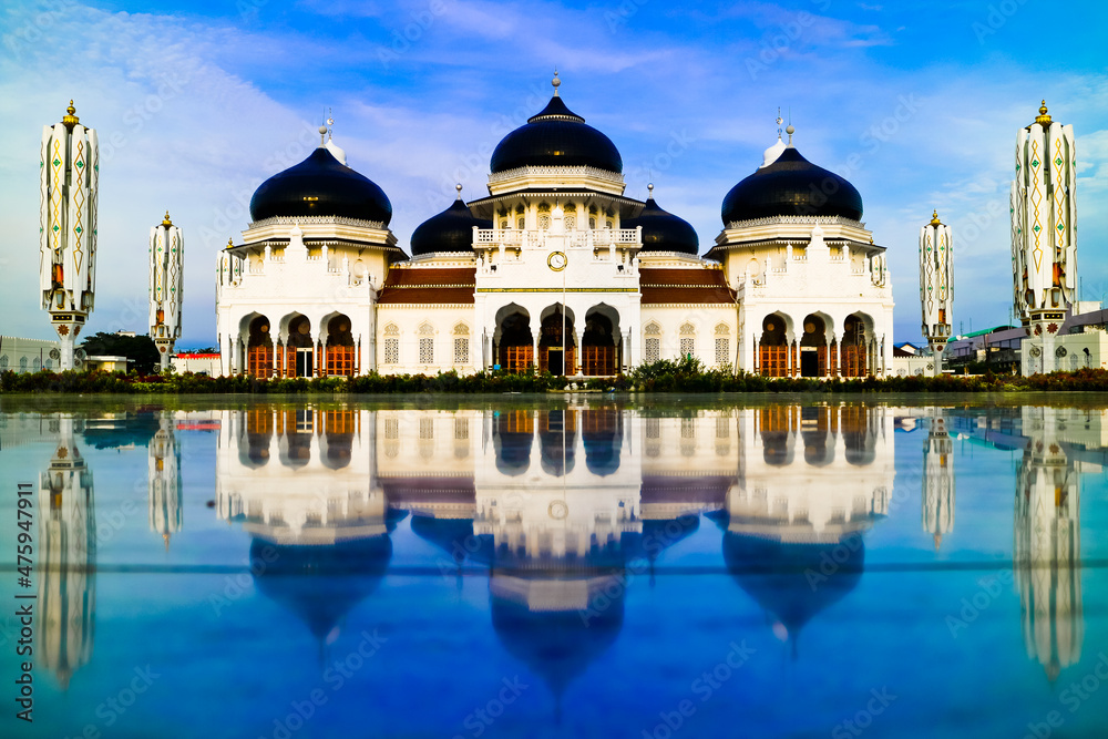 Morning at Baiturrahman Grand Mosque, Aceh, Indonesia