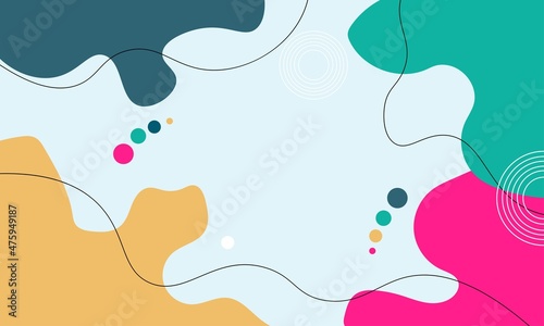 Abstract Modern Waving Colorful Background