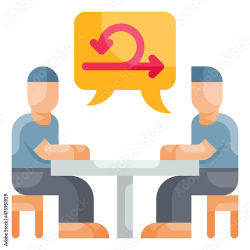 conversation flat icon