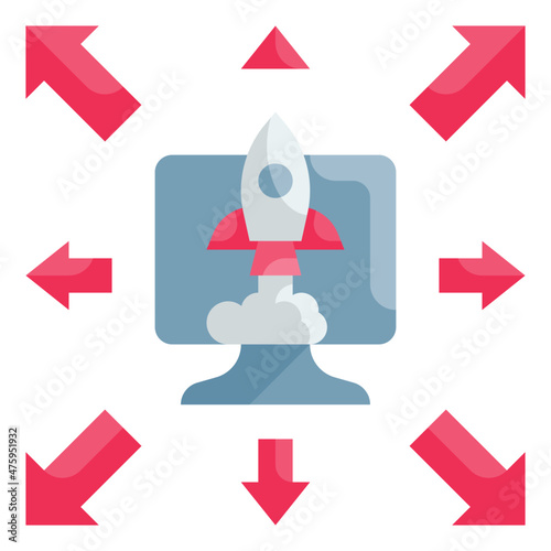 deploy flat icon