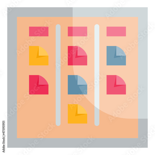 kanban flat icon