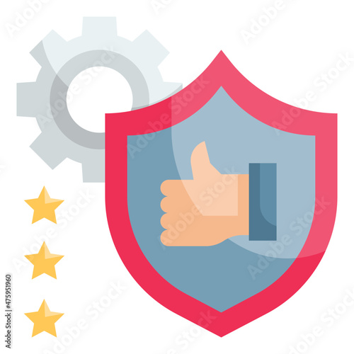 quality flat icon