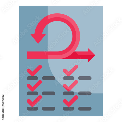 requirement flat icon