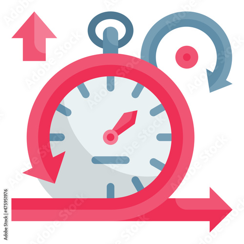 time flat icon