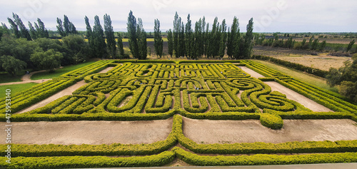 Panoramic shot of labyrinth of borgues, Mendoza. Argentina. photo
