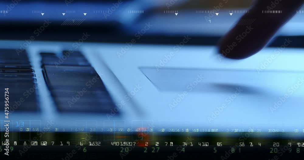 4K Finger operating touch pad;computer notebook laptop keyboard input ...