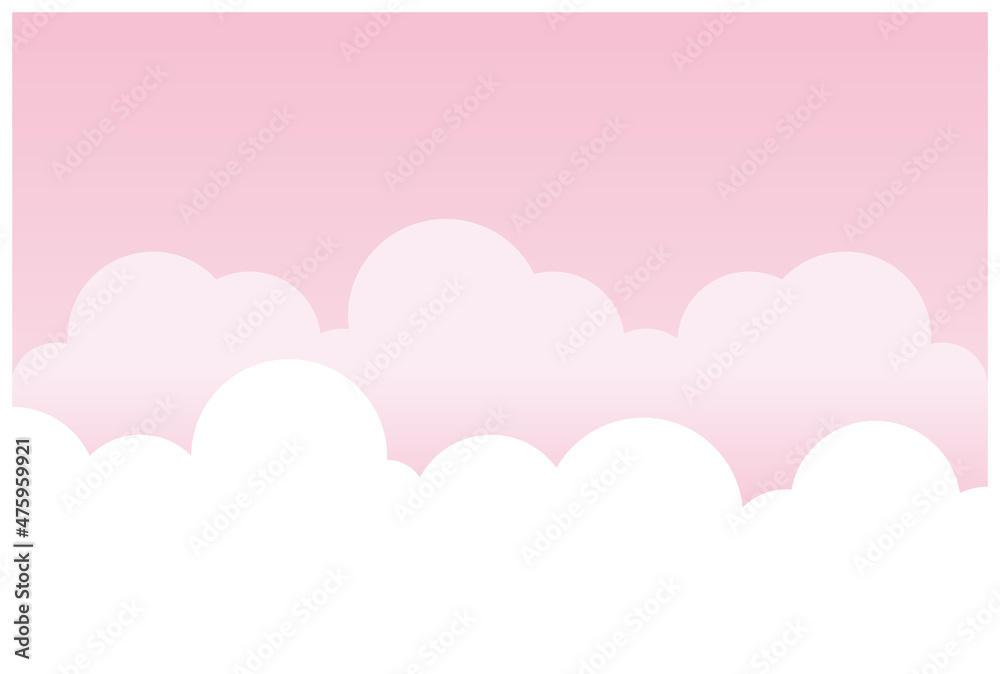 やさしいピンク色の空背景 やさしいピンク色の空背景