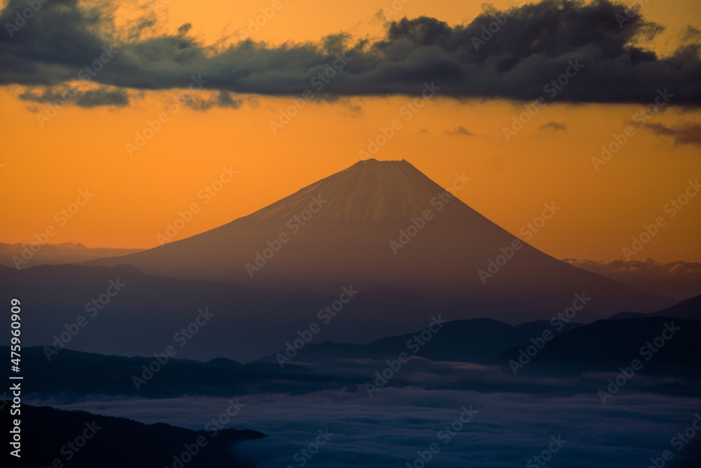Mt.fuji sunrise　富士山の朝焼け