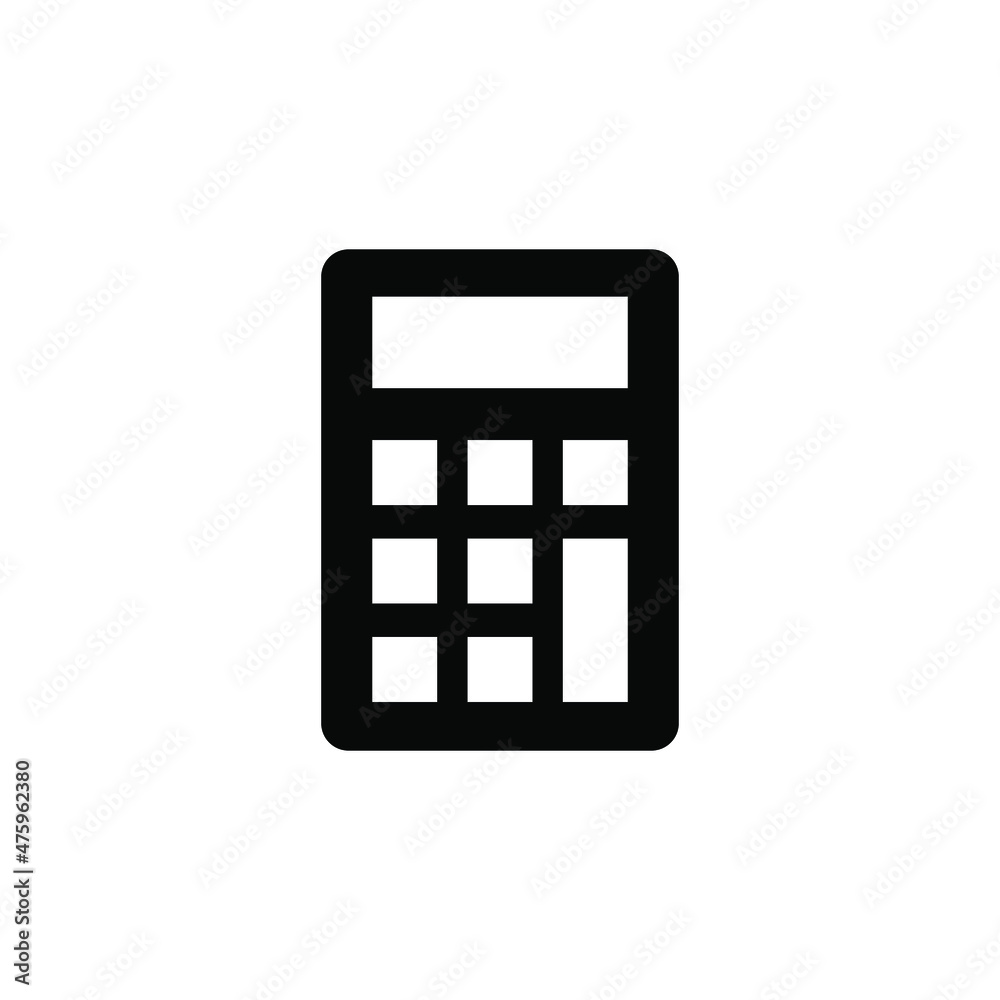 Calculator icon vector graphic Calculator icon vector graphic