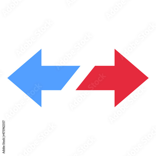separate flat icon
