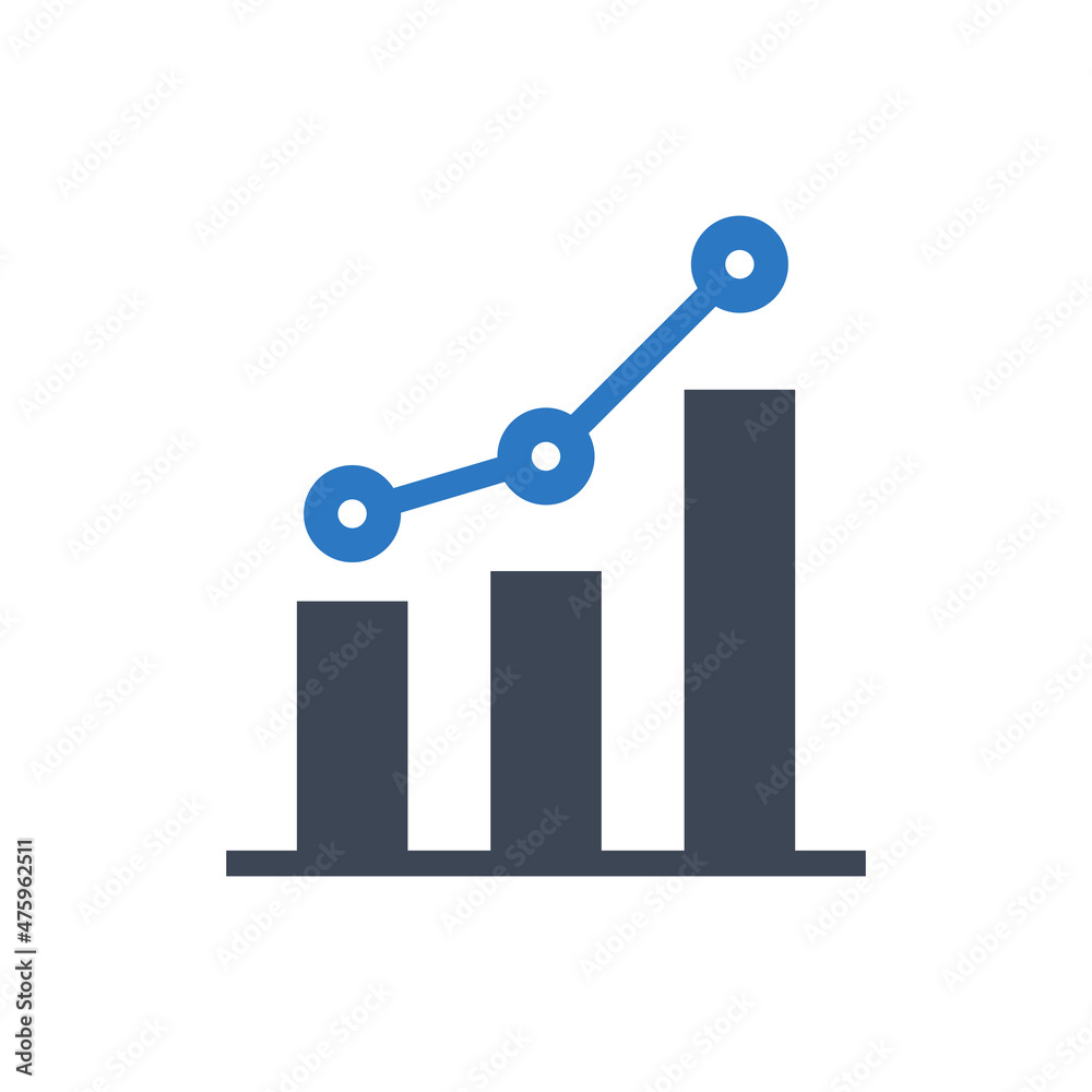 Statistics icon vector graphic Statistics icon vector graphic