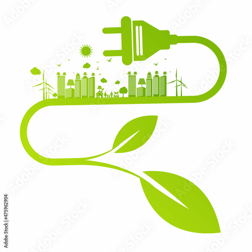 Eco Friendly concept, vector illustration