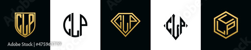 Initial letters CLP logo designs Bundle photo