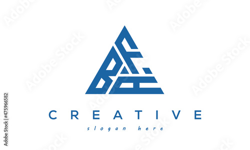 BFA Initials Triangle Logo Vector Letters photo