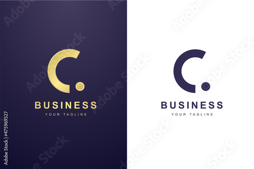 Initial Letter C Logo For Business or Media Company.