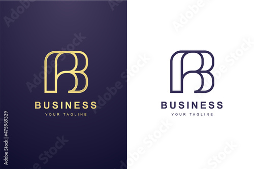 Initial Letter B Logo For Business or Media Company.
