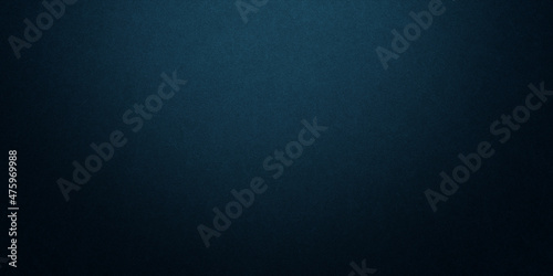 Canvas Print Dark blue background texture with black vignette in old vintage grunge textured