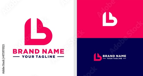 LETTER L LOGO LOVE NEGATIVE SPACE EDITABLE