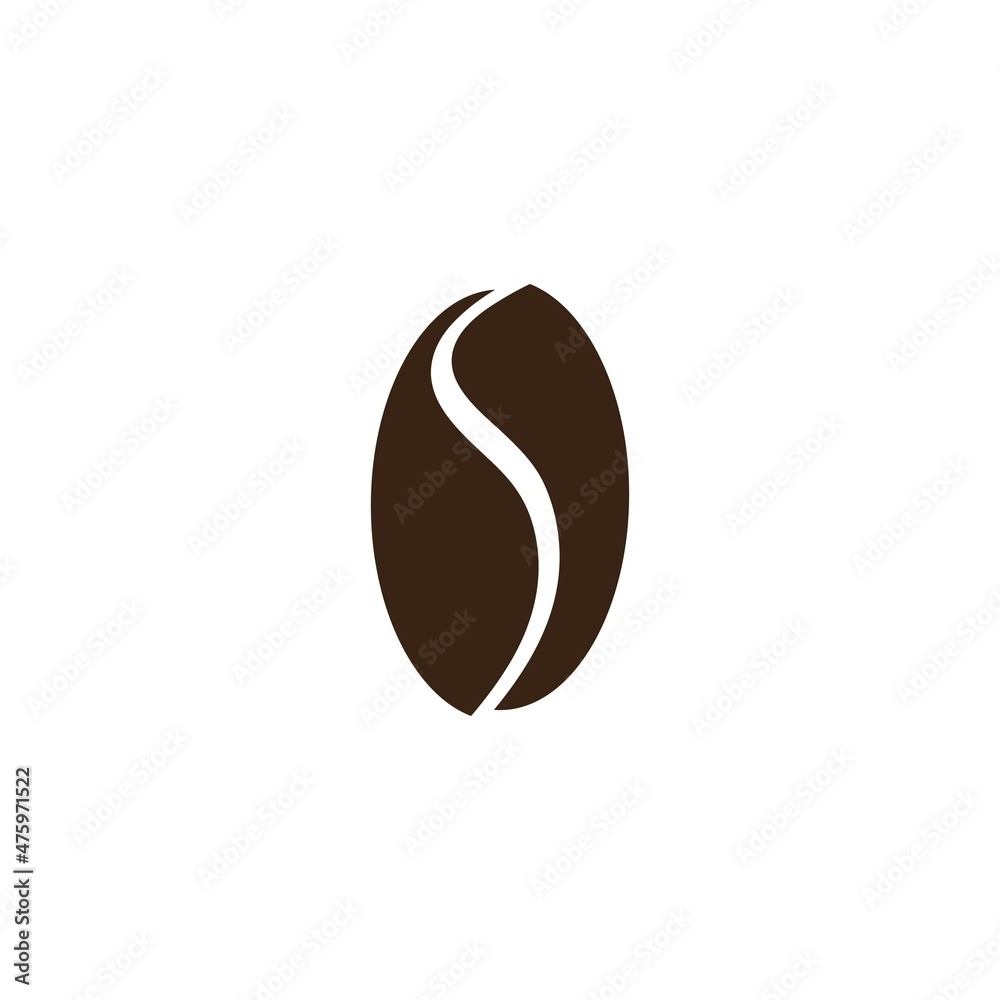 coffee bean icon vector illustration template coffee bean icon vector illustration template