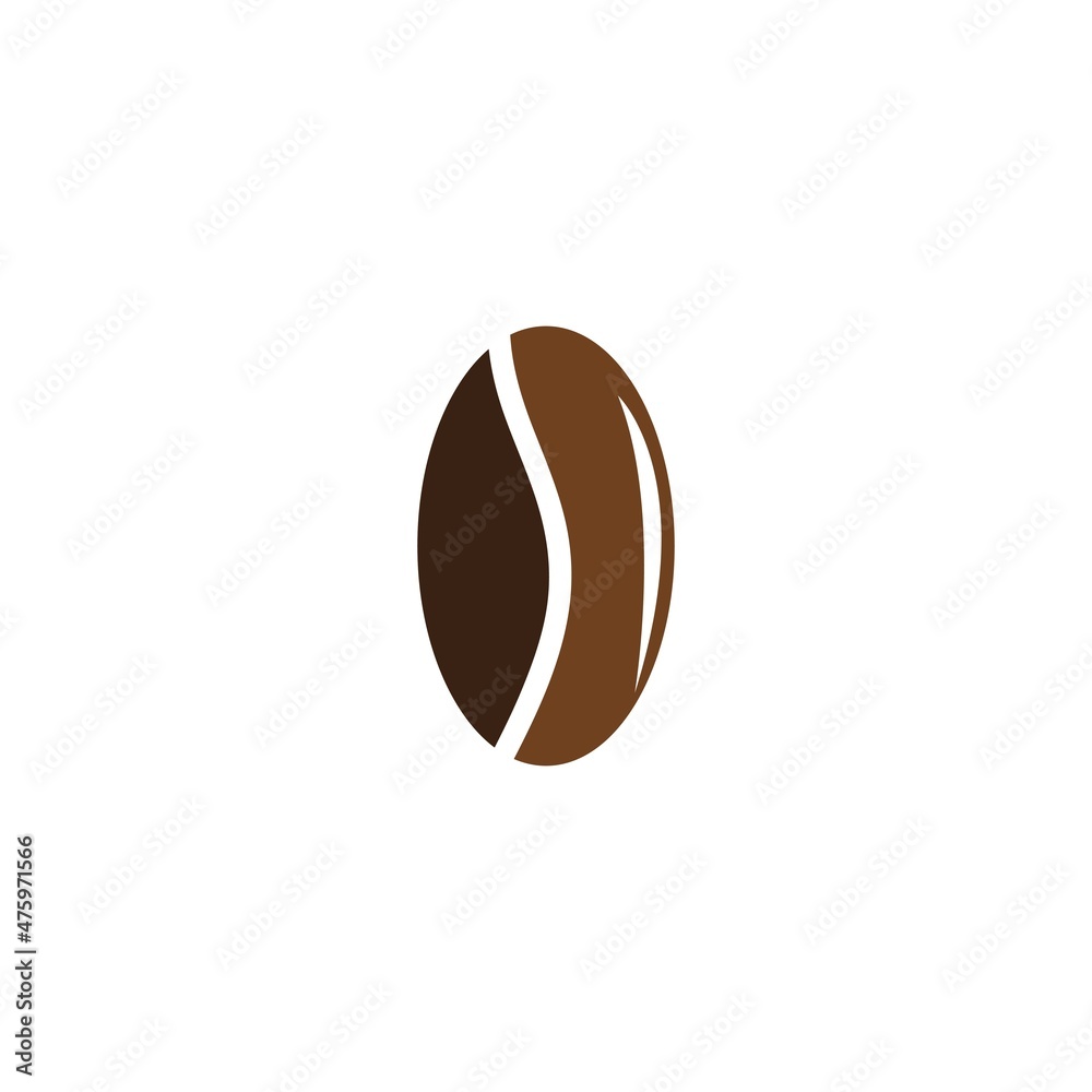 coffee bean icon vector illustration template coffee bean icon vector illustration template