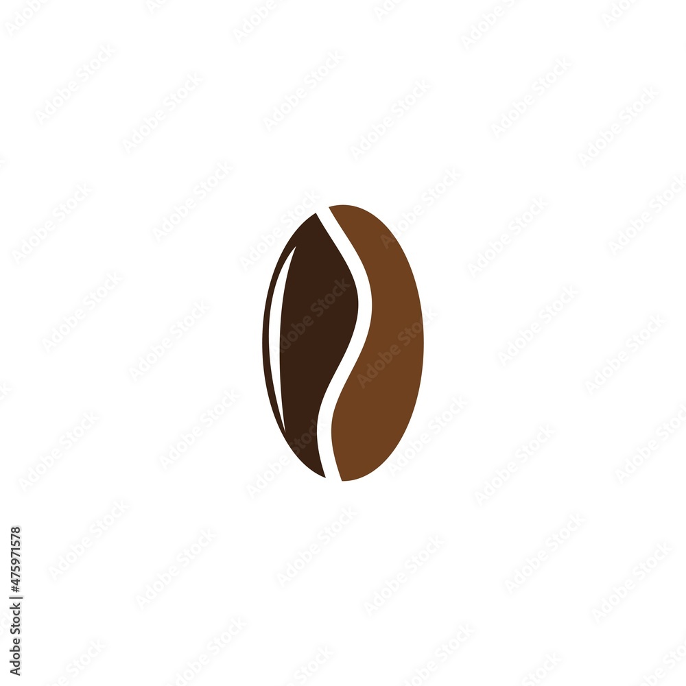 coffee bean icon vector illustration template coffee bean icon vector illustration template