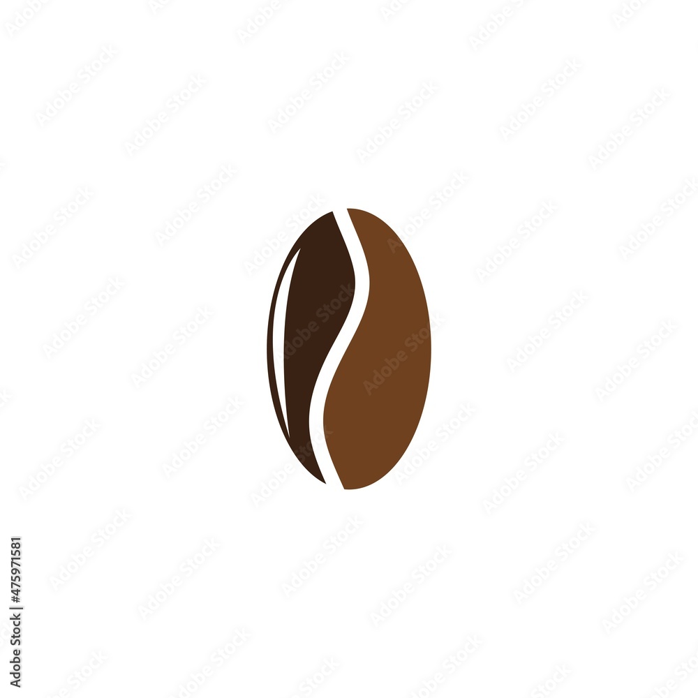 coffee bean icon vector illustration template coffee bean icon vector illustration template