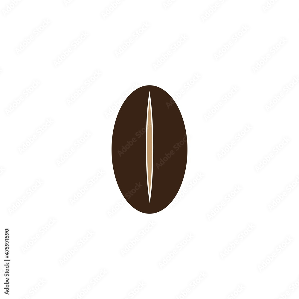 coffee bean icon vector illustration template coffee bean icon vector illustration template