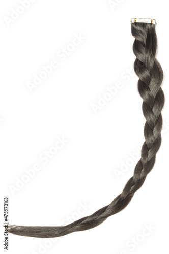 braided tape in adhesive virgin remy straight black human hair extensions