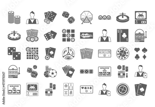 Casino icon. Illustration isolated on white background