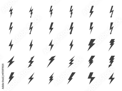 Lightning Gluph Icons Set