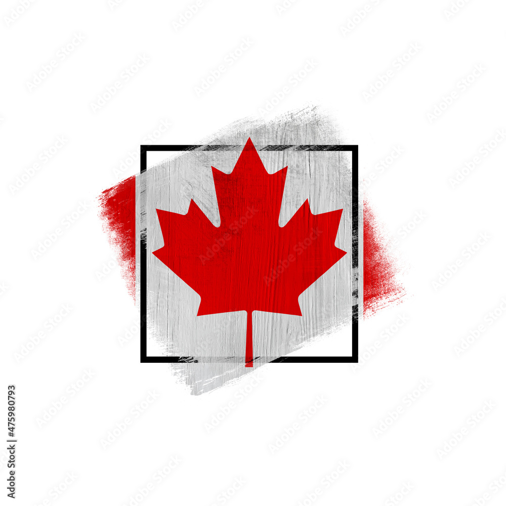 World Countries Frame In Colors Of National Flag Canada Stock イラスト Adobe Stock