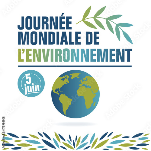 Journée mondiale de l'environnement - Titre - illustration pour article autour de l'écologie