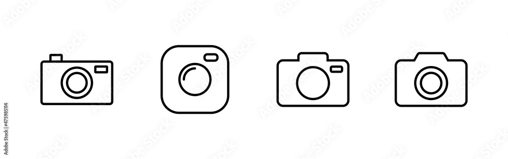 Camera icons set. photo camera sign and symbol. photography icon. Camera icons set. photo camera sign and symbol. photography icon.