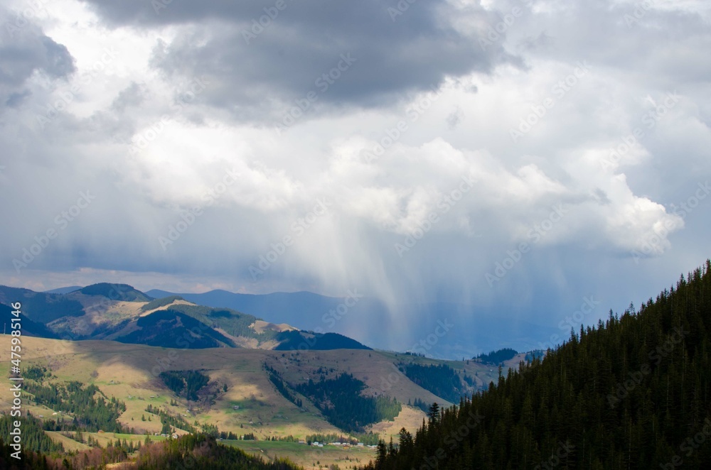 Fototapeta premium clouds over the mountains