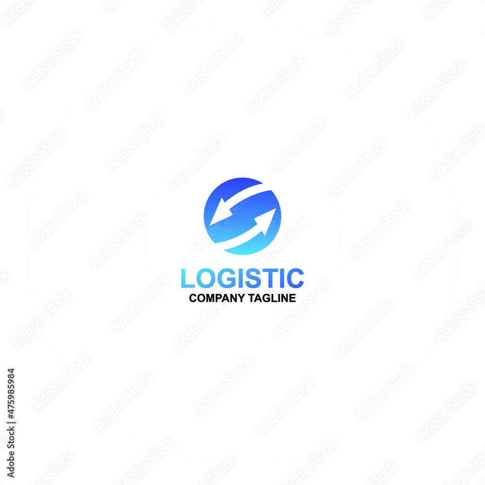 logistic logo vector simple and elegant design logistic logo vector simple and elegant design