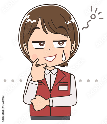 電気屋・ゲームセンター店員の女性