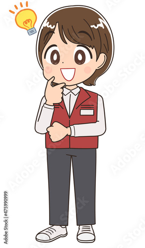 電気屋・ゲームセンター店員の女性